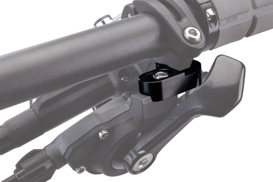 A Problem Solvers MisMatch Adapter installed on handlebars.